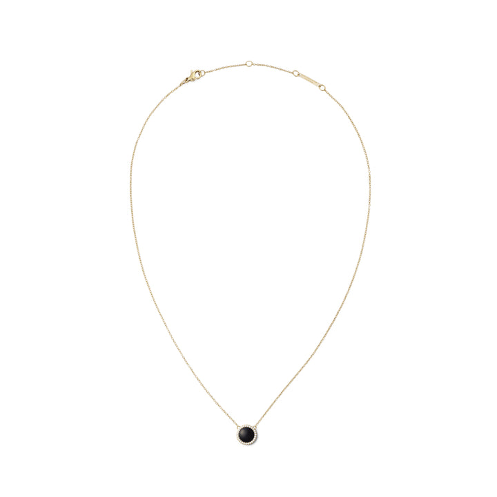 dw00401444 Dw Audrey Necklace Black Agathe Gold
