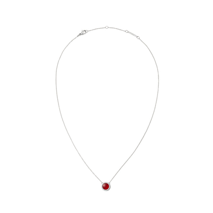 dw00401452 Dw Audrey Necklace Red Agathe Silver
