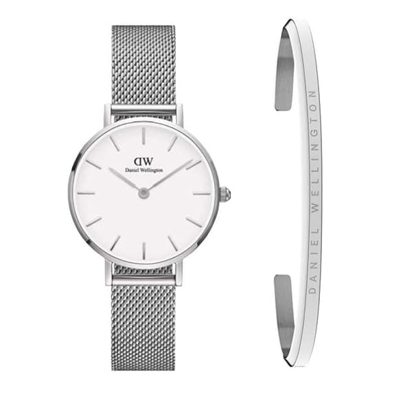 dw00590002 combo 28mm s/s whitee petite sterling