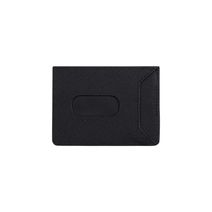dw01900008 3 Cards holder with slider black saffiano 10x7,5 cm