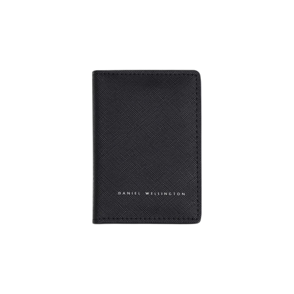 dw01900077 6 Cards holder foldable black saffiano 7.5x10.4 cm