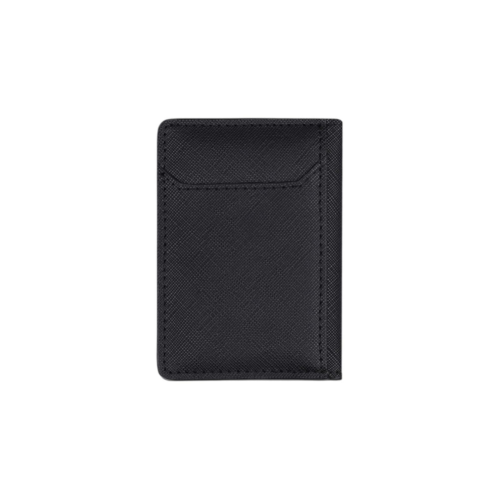 dw01900077 6 Cards holder foldable black saffiano 7.5x10.4 cm