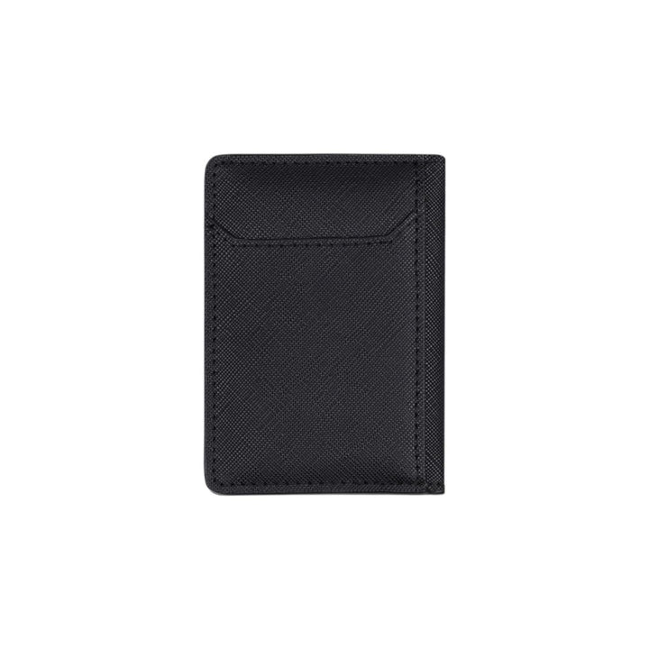 dw01900077 6 Cards holder foldable black saffiano 7.5x10.4 cm