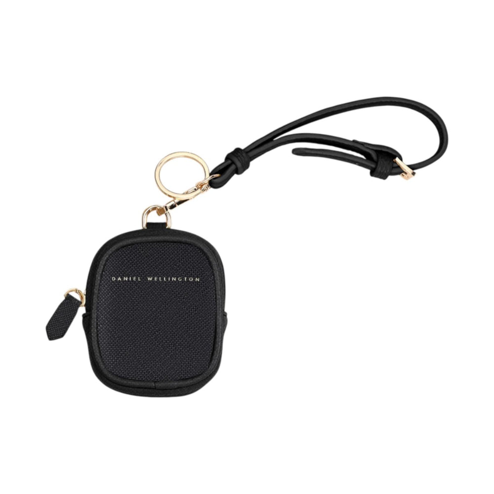 dw01900079 Mini bag keyring black saffiano 6x7.5 cm