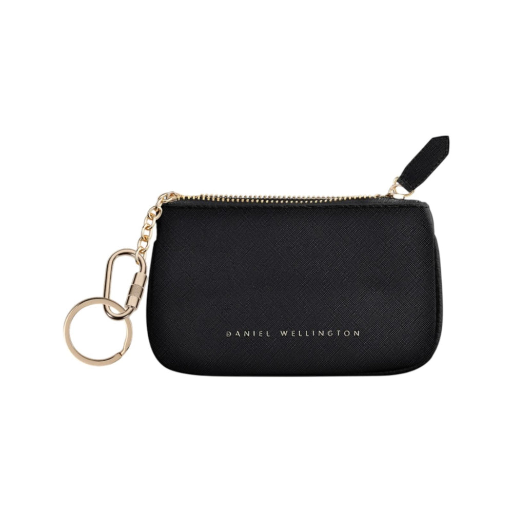 dw01900080 Keyring with zip black saffiano 12.5x7 cm