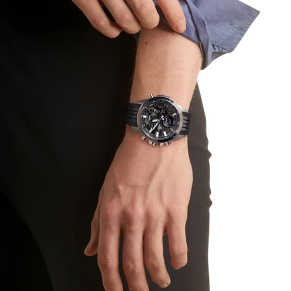 ecb-30p-1aef orologio uomo quadrante nero