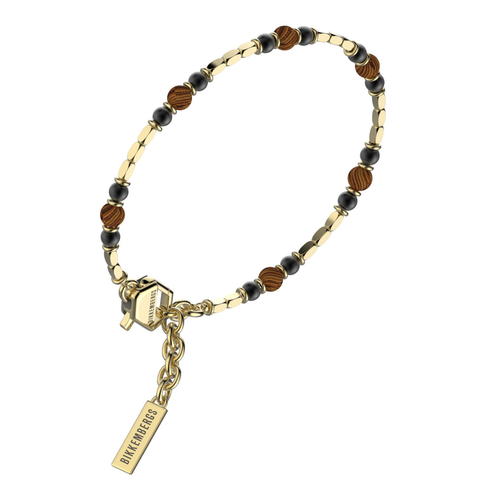 echb05 Steel bracelet with stones and diamonds