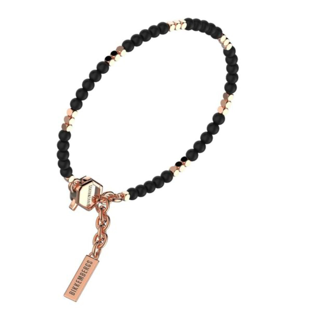 echb08 Steel bracelet with diamonds and stones