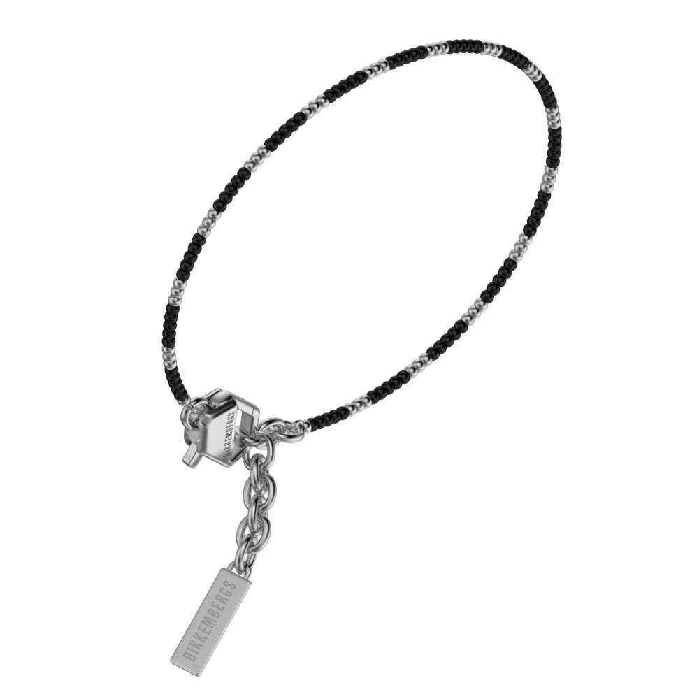 echb09 Steel bracelet with diamonds and stones