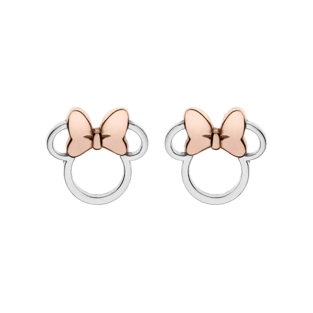 es00004tl.cs Minnie Mouse silver earrings