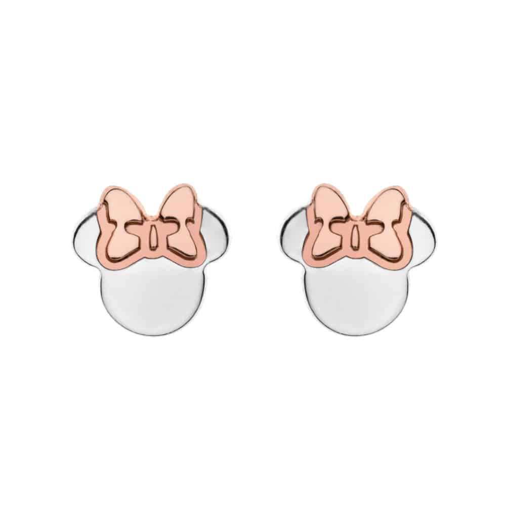 es00008tl.cs Minnie Mouse silver earrings
