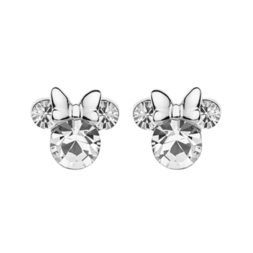 es00028saprl.cs Minnie Mouse silver earrings