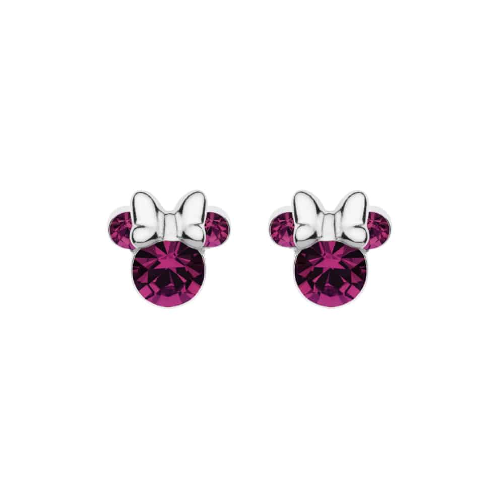es00028sfebl.cs Minnie Mouse silver earrings