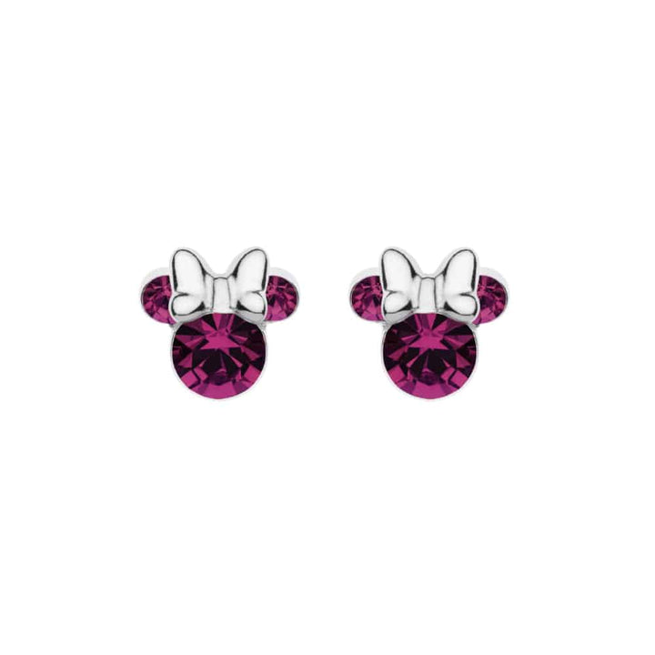 es00028sfebl.cs Minnie Mouse silver earrings