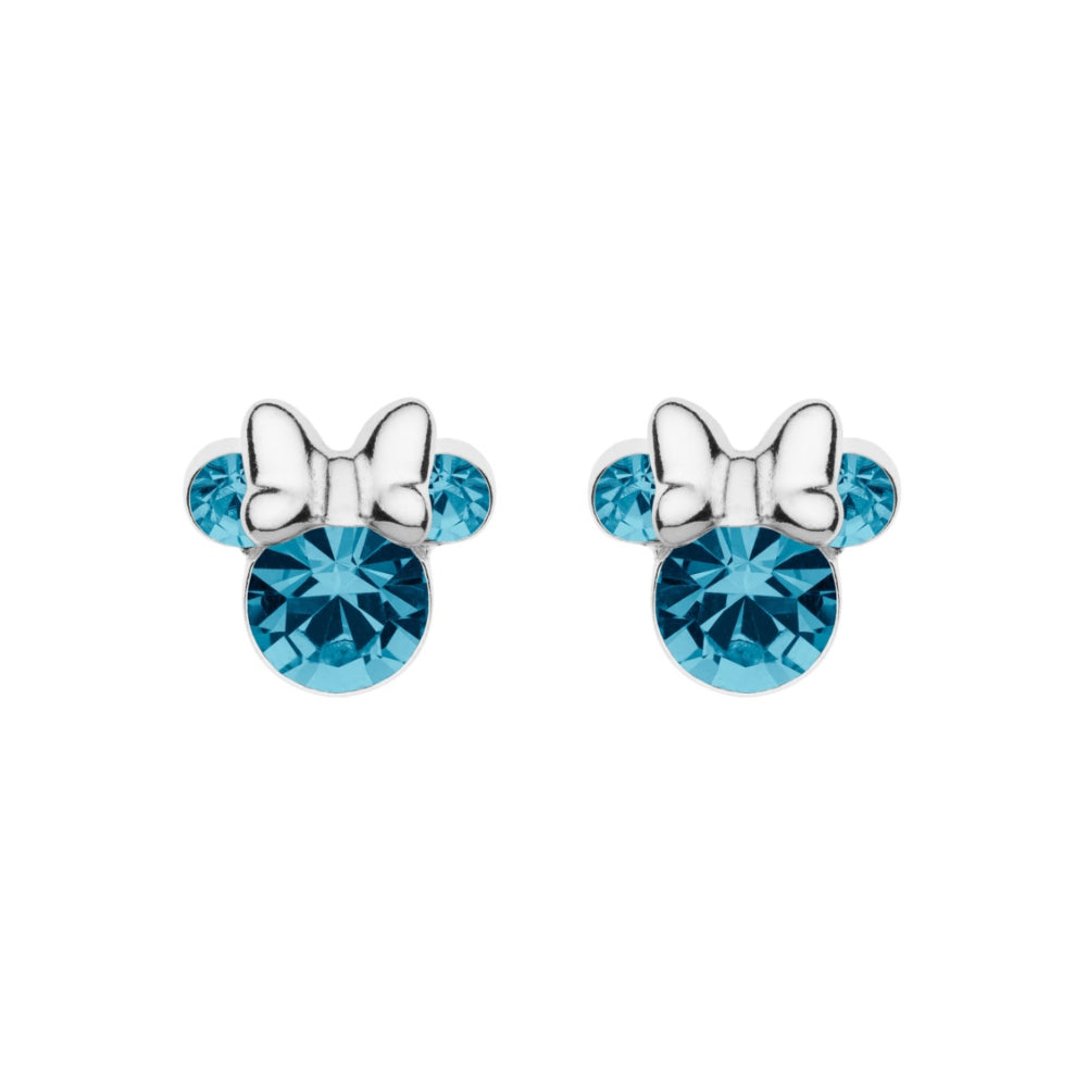 es00028smarl.cs Minnie Mouse silver earrings