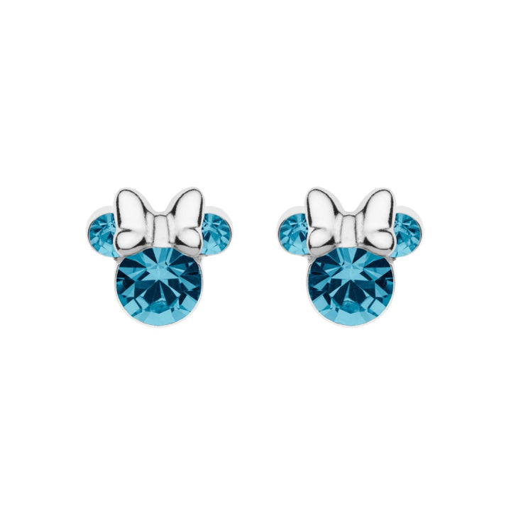 es00028smarl.cs Minnie Mouse silver earrings