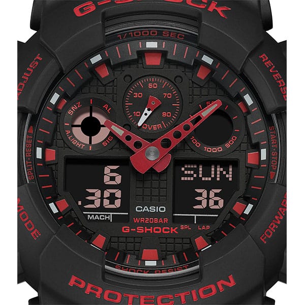 ga-100bnr-1aer G-shock Black Red