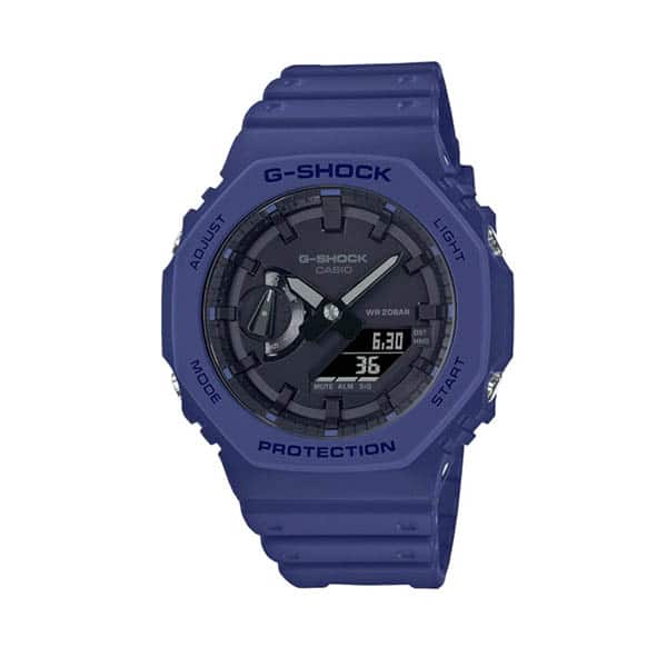 ga-2100-2aer g-shock blu quadrante nero