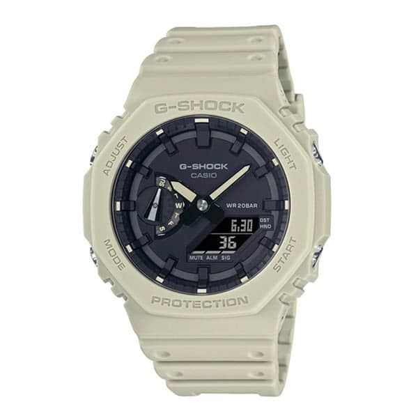 ga-2100-5aer g-shock sabbia quadrante nero