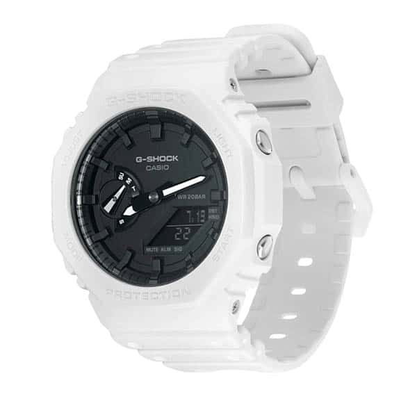 ga-2100-7aer G-Shock white black dial