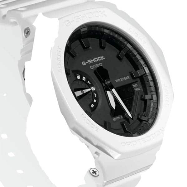 ga-2100-7aer G-Shock white black dial