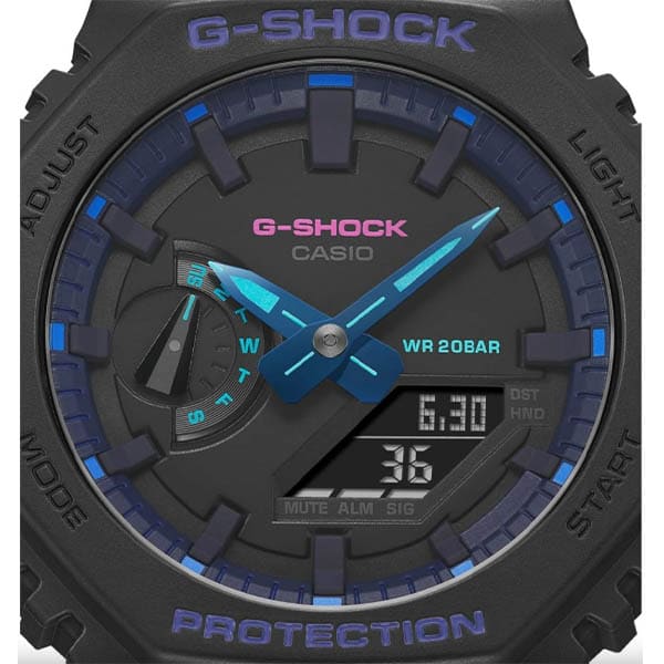 GA-2100VB-1AER g-shock purple details