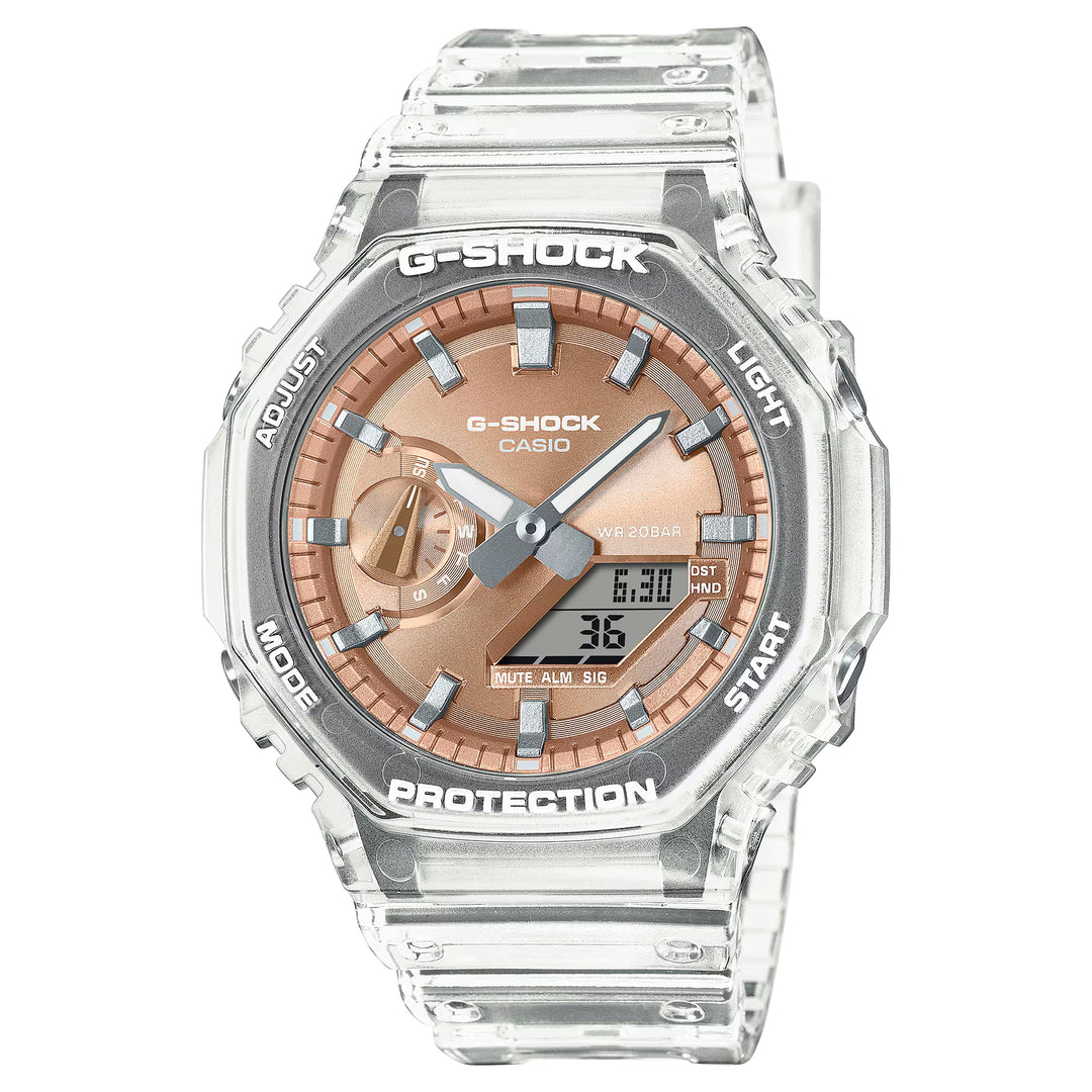ga-2100bm-7a5er g-shock classic cinturino traspare