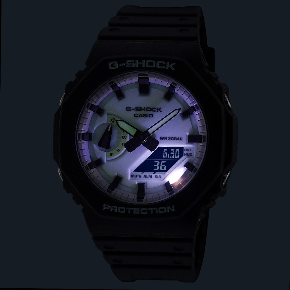 GA-2100HD-8AER G-Shock Men's White Dial