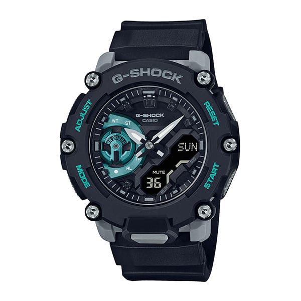 GA-2200M-1AER G-SHOCK NERO AZZURRO