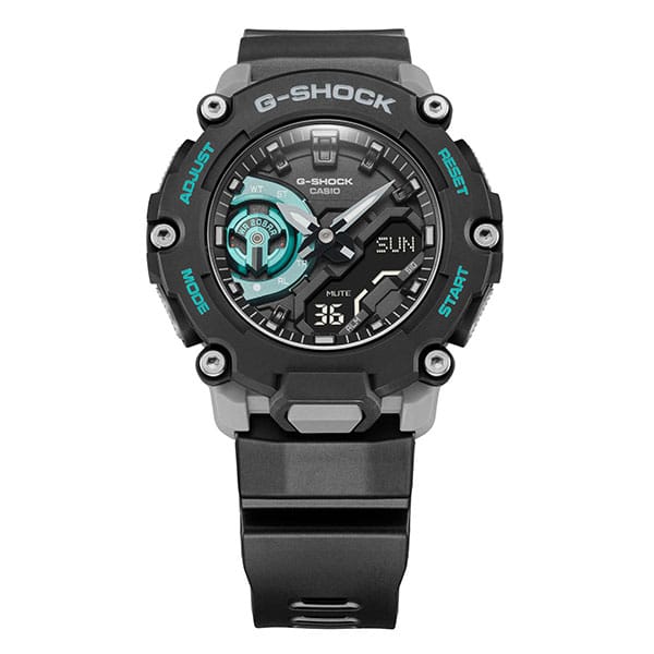 GA-2200M-1AER G-SHOCK BLACK LIGHT BLUE