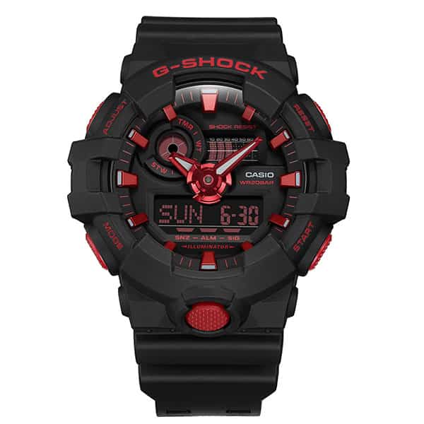 ga-700bnr-1aer G-shock Black Red