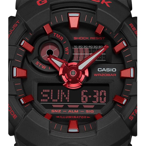 ga-700bnr-1aer G-shock Black Red