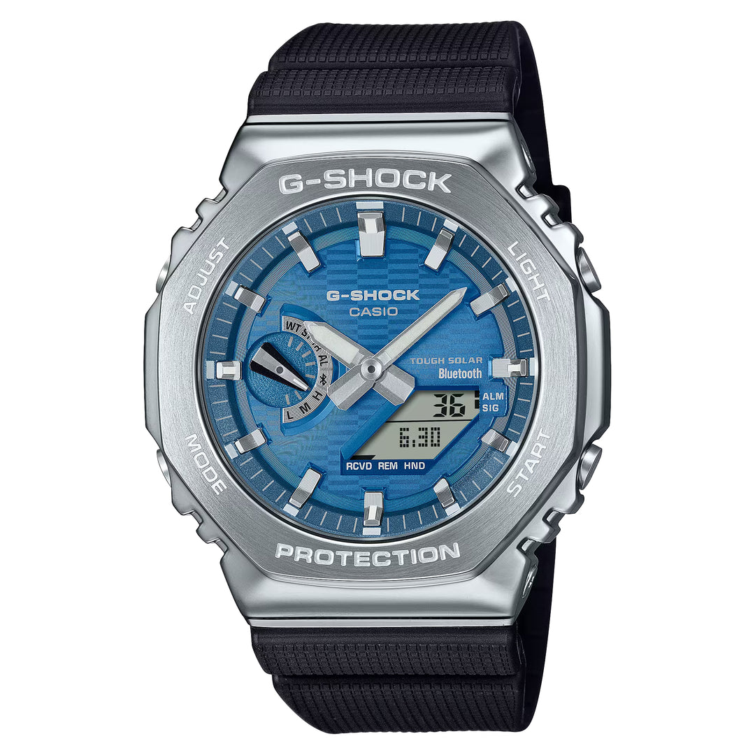 gbm-2100a-2ber g-shock uomo con quadrante blu e ci