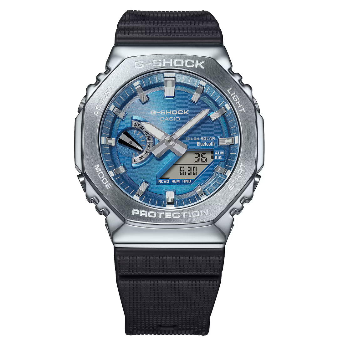 gbm-2100a-2ber g-shock uomo con quadrante blu e ci