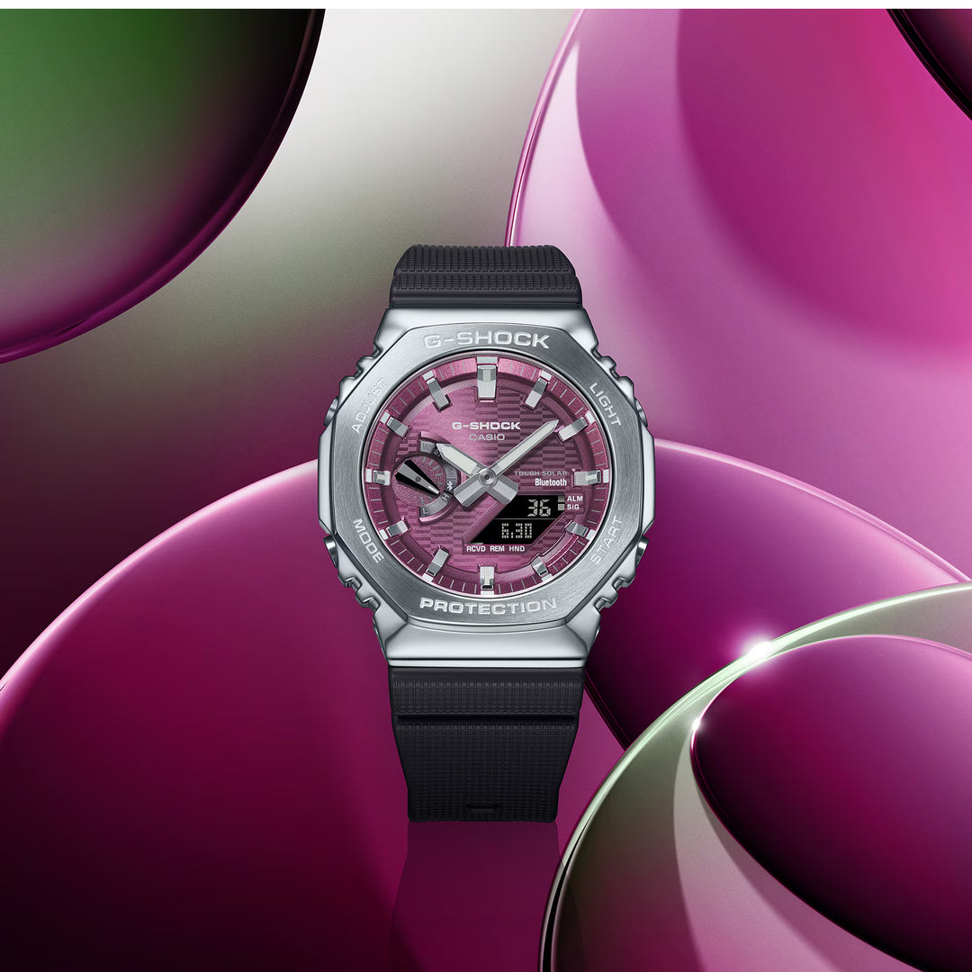 gbm-2100a-4ber g-shock uomo quadrante bordeaux cin