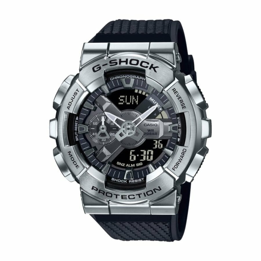 GM-110-1AER G-SHOCK DIGI-ANA CASSA ACCIAIO LUCIDO