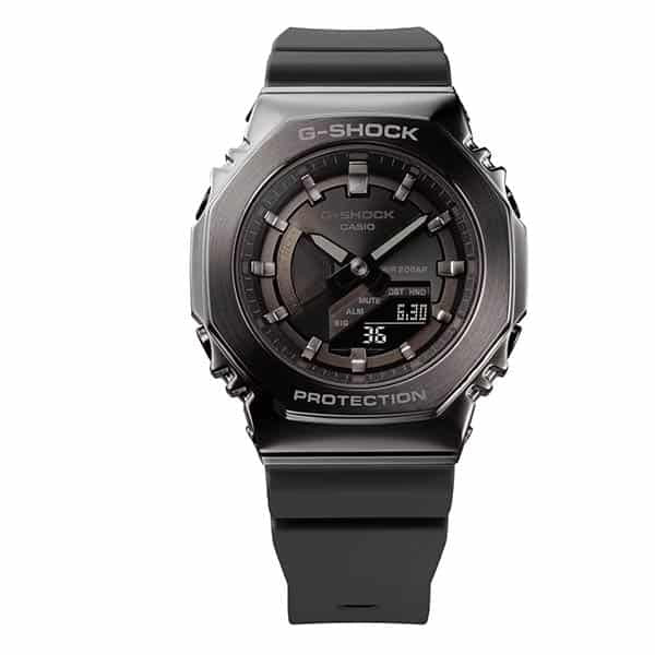 gm-s2100b-8aer g-shock black dial