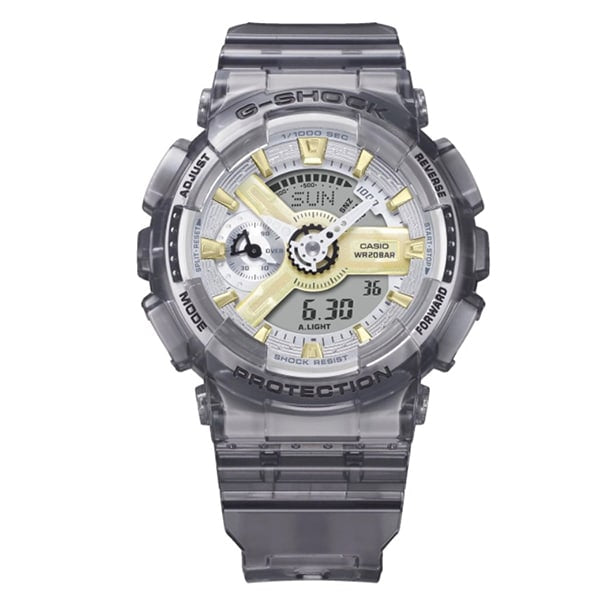 gma-s110gs-8aer g-shock-white dial with index