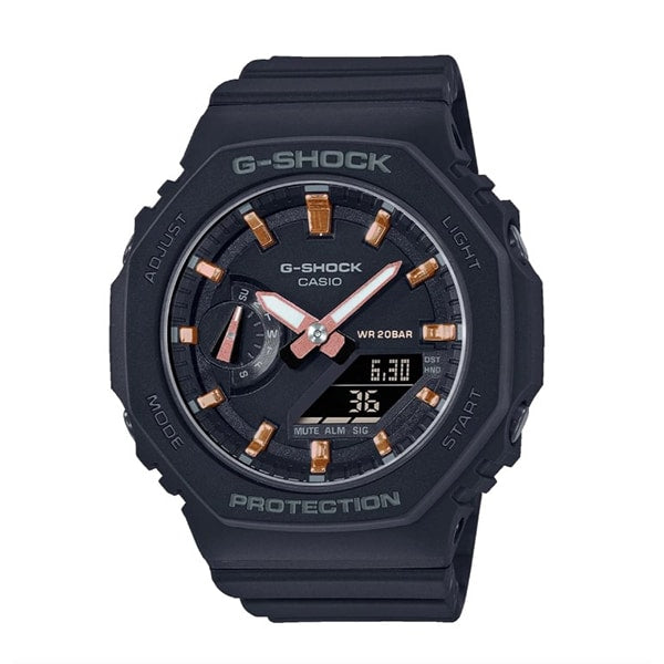 gma-s2100-1aer g-shock quadrante nero con indici r