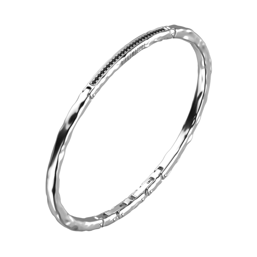 hab11ww Steel bracelet with diamonds