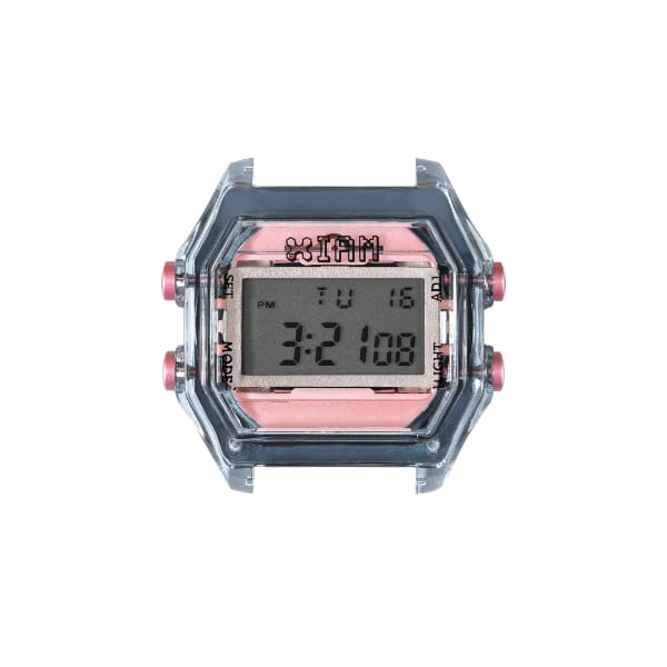 IAM-017 IAM MEDIUM TRANSPA BL/GR CASE -TRANSP GLAS