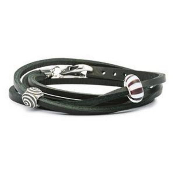 BRACCIALE CUOIO NERO 45 CM