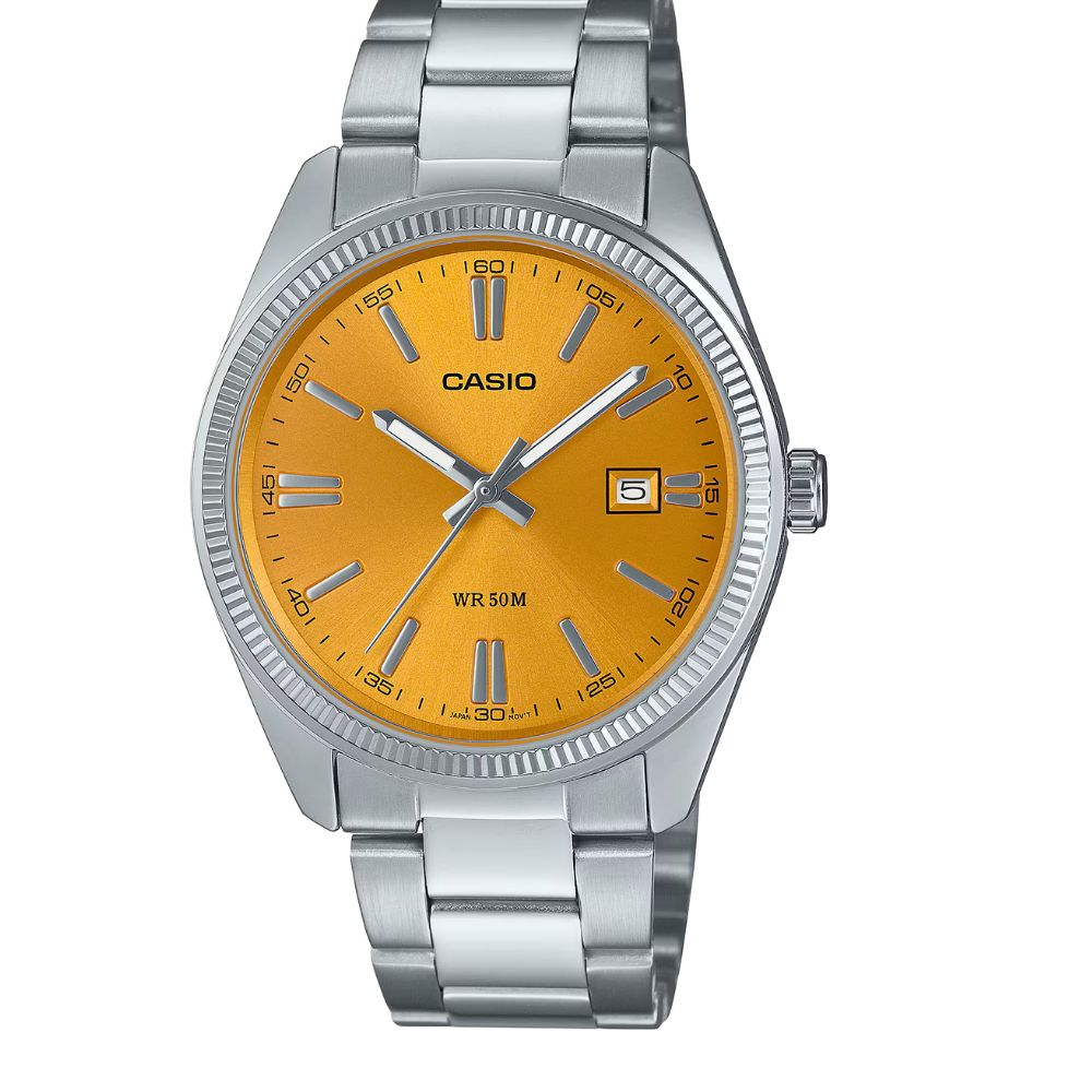 mtp-1302pd-9avef casio uomo quadrante oro