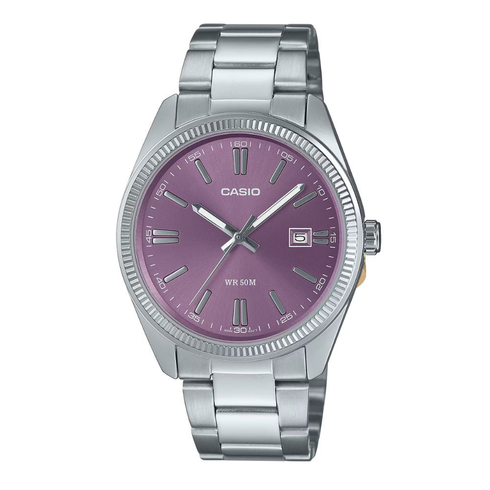 mtp-1302pd-6avef casio analogico quadrante viola