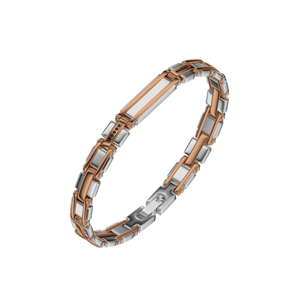 perb10wr Steel bracelet with diamonds
