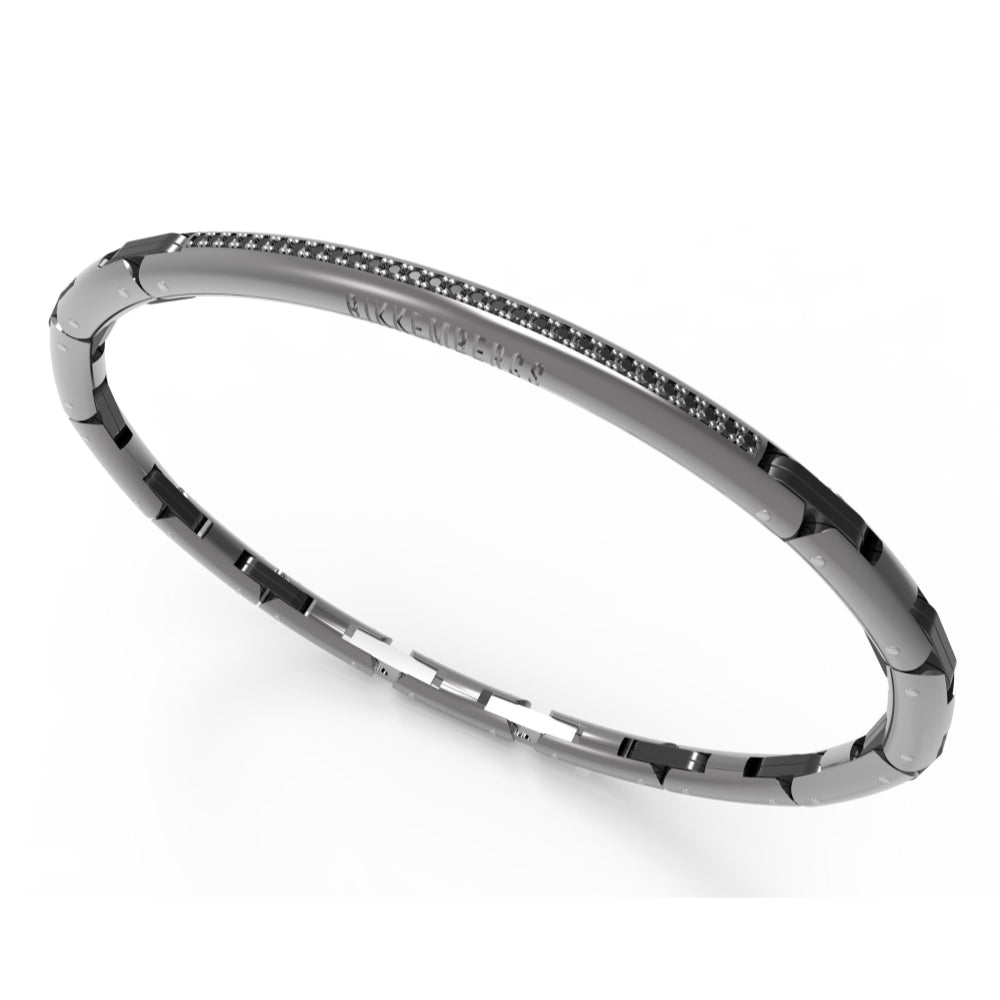 perb25bb Steel and diamond bracelet