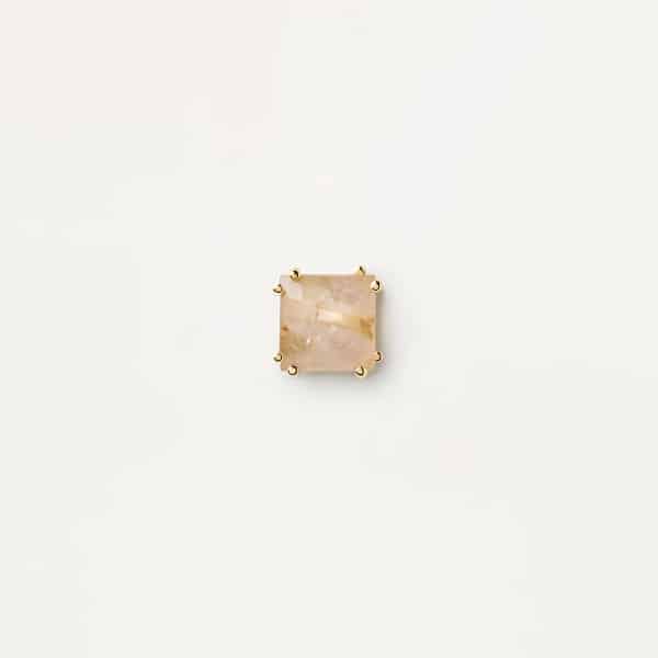 pg01-654-u Suki rutile Quartz single earrings