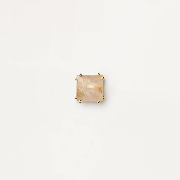 Suki rutile Quartz single earrings