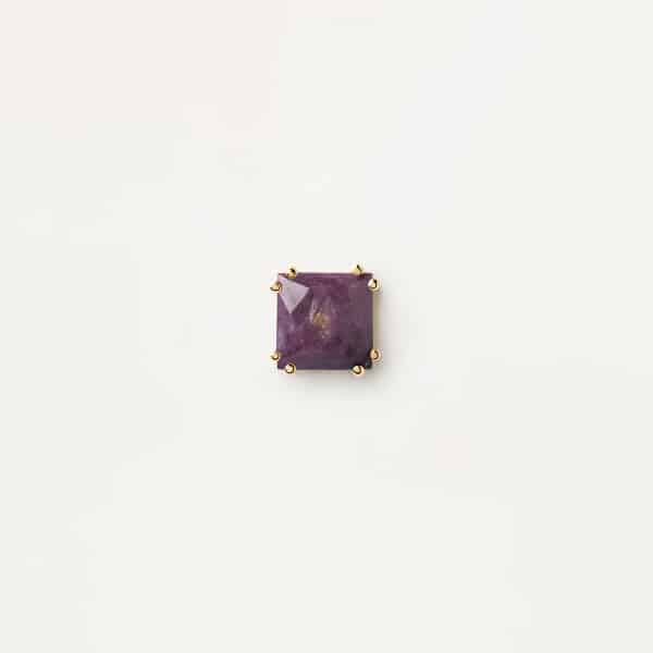 pg01-655-u Suki charoite Single Earrings