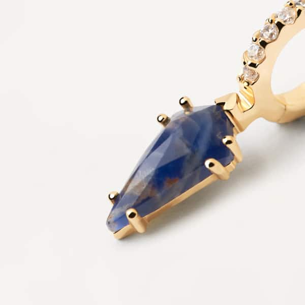 pg01-693-u Naoki sodalite single Earrings